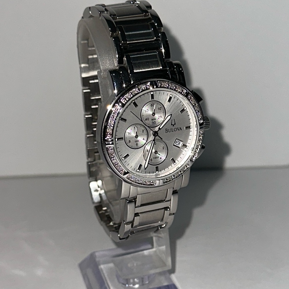 Bulova Watch with Diamond Bezel